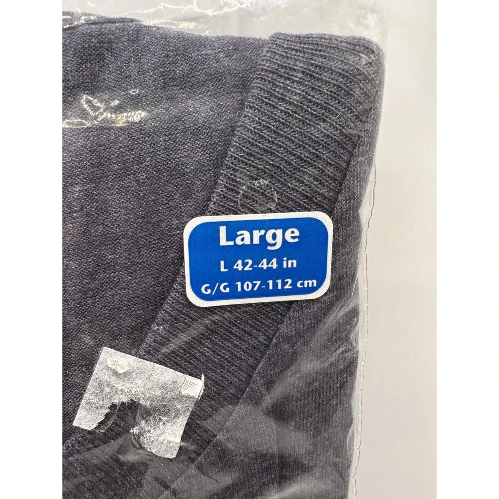 VTG. KMART FRUIT OF‎ THE LOOM MENS POCKET T-SHIRT Blue Large Short SLEEVE NEW
